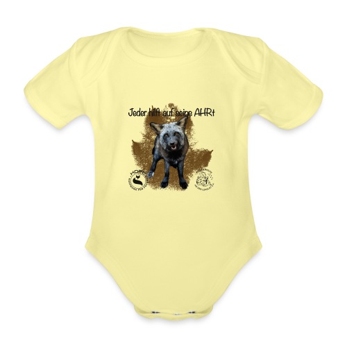 Ahrtal Shirt Shadow Wildtierhilfe - Baby Bio-Kurzarm-Body