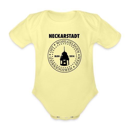 Neckarstadt Blog seit 2014 (Logo dunkel) - Baby Bio-Kurzarm-Body