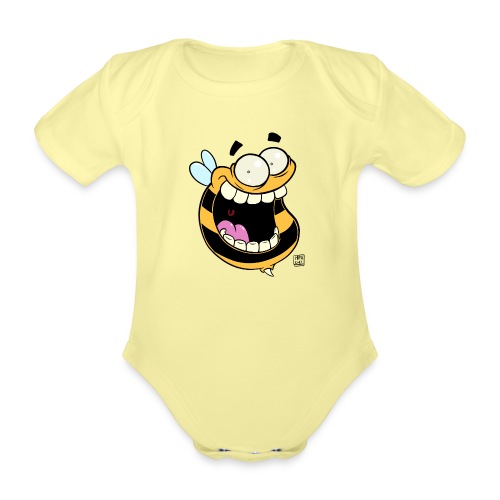 Biene verrückt - Baby Bio-Kurzarm-Body