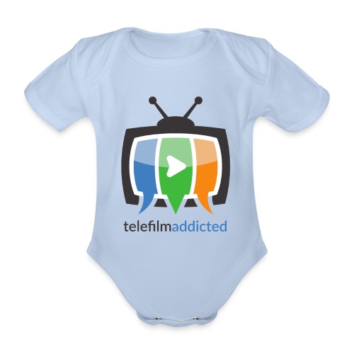 Telefilm Addicted Logo - Body ecologico per neonato a manica corta