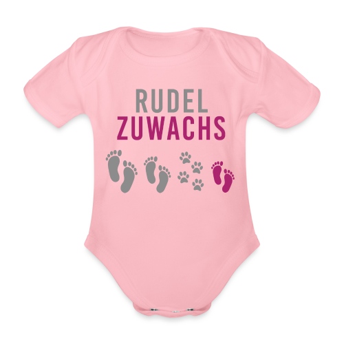 Schwangerschaft Babybauch Mädchen Rudelzuwachs - Baby Bio-Kurzarm-Body