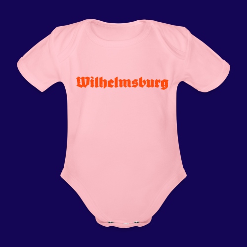 Wilhelmsburg Fraktur-Typo: Die Hamburger Elbinsel! - Baby Bio-Kurzarm-Body