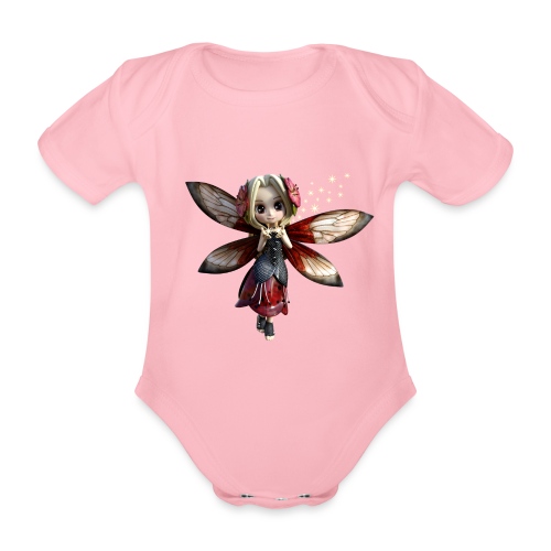 Red Fairy - Baby Bio-Kurzarm-Body