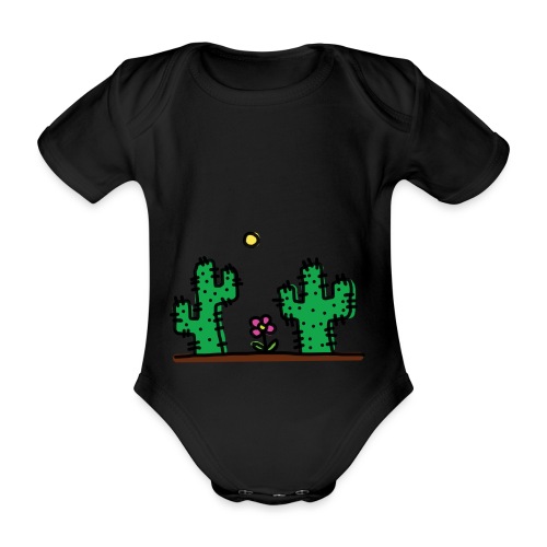 Cactus - Body ecologico per neonato a manica corta