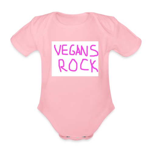 VEGANS ROCK - Organic Short-sleeved Baby Bodysuit