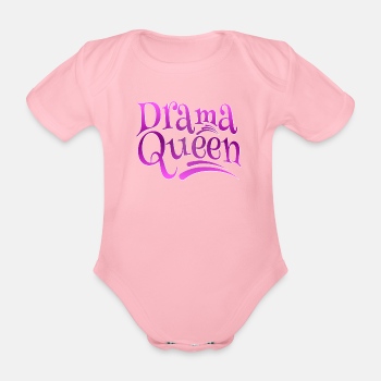 Drama Queen - Økologisk kortermet babybody