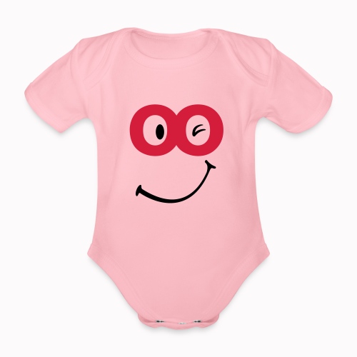 sorriso - Body ecologico per neonato a manica corta