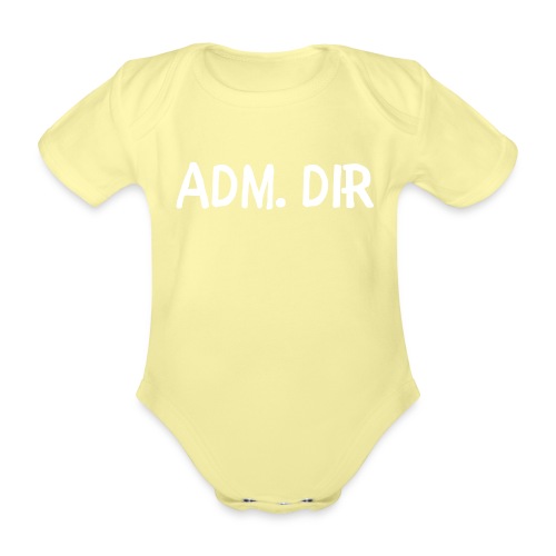 adm. dirr - Økologisk kortermet baby-body