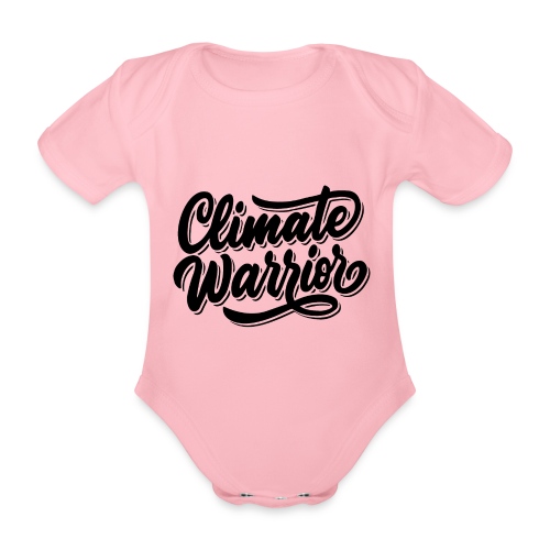 Climate warrior black - Baby bio-rompertje met korte mouwen