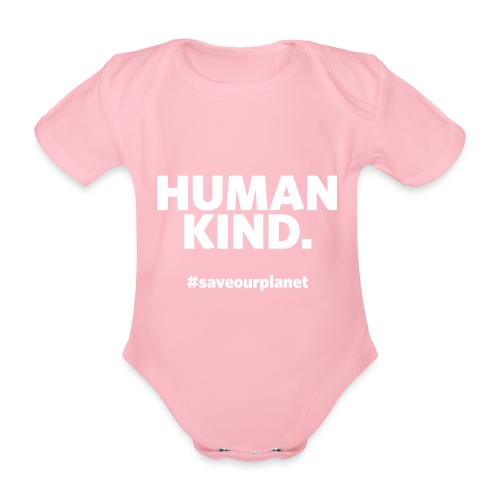 Human kind - Baby bio-rompertje met korte mouwen