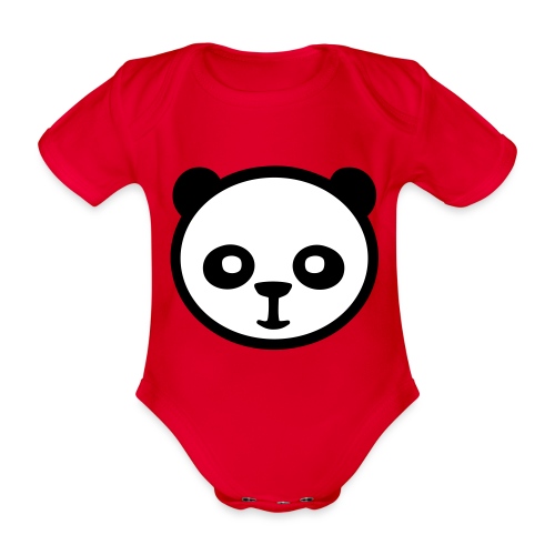 Pandabär, Große Panda, Riesenpanda, Bambusbär - Baby Bio-Kurzarm-Body