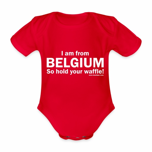 From Belgium - Baby bio-rompertje met korte mouwen
