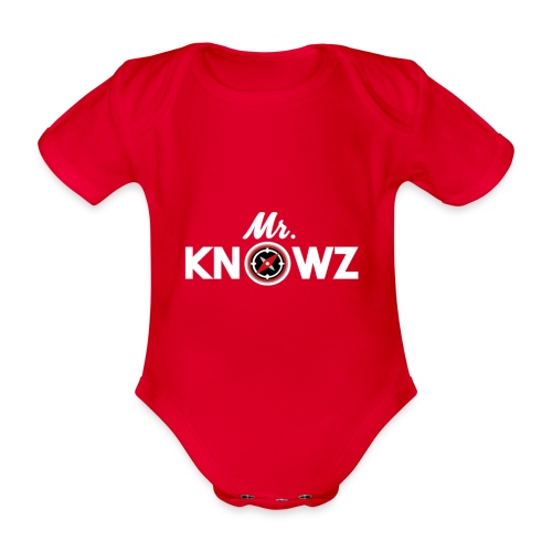 Mr Knowz merchandise_v1 - Organic Short-sleeved Baby Bodysuit