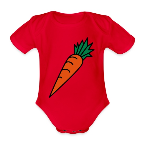 Go carrots go - Ekologisk kortärmad babybody
