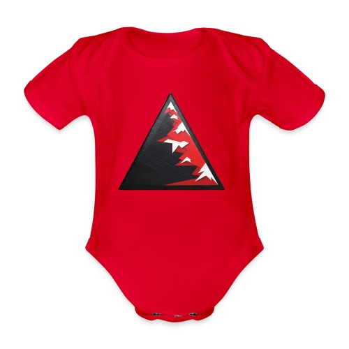 Climb high as a mountains to achieve high - Organic Short-sleeved Baby Bodysuit