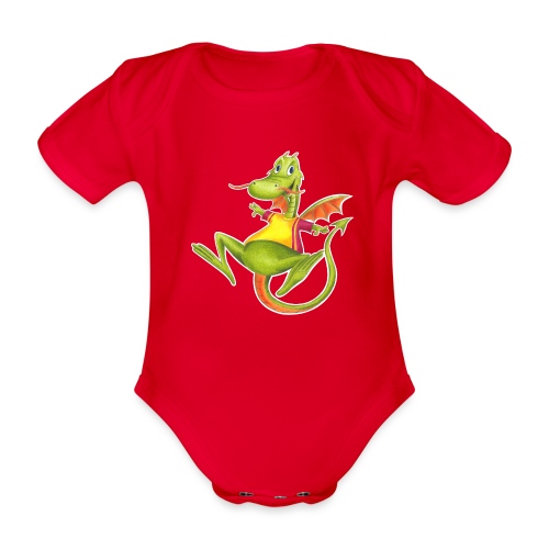 little dragon - Baby Bio-Kurzarm-Body