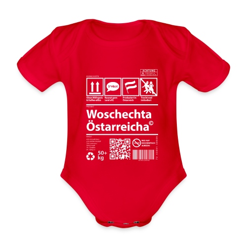 Vorschau: Woschechta Österreicha - Baby Bio-Kurzarm-Body