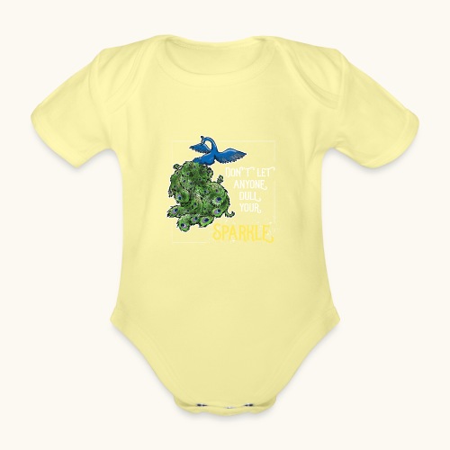 Paw Kolorowy Blask Śmieszny Prezent Ptak Powiedzenie - Ekologiczne body niemowlęce z krótkim rękawem