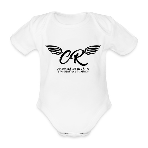 Corona Rebellen Logo - Baby Bio-Kurzarm-Body