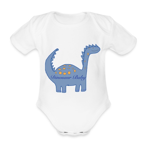 Dinosaur Baby Ra Dreams by Razika - Baby Bio-Kurzarm-Body