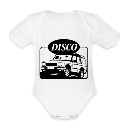 Landie Disco - Autonaut.com - Organic Short-sleeved Baby Bodysuit
