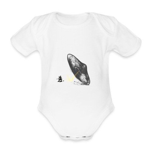 Mouse Punch Design UFO - Baby Bio-Kurzarm-Body