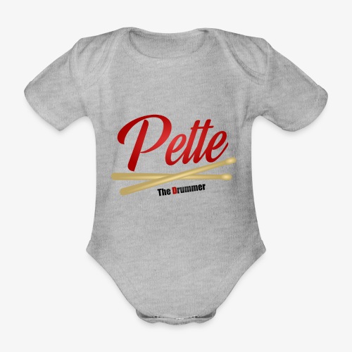 Pette the Drummer - Organic Short-sleeved Baby Bodysuit