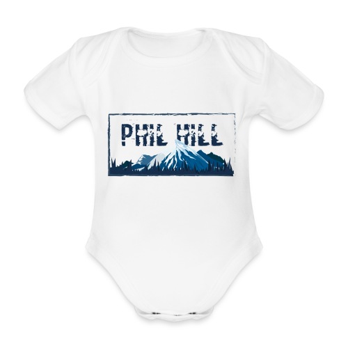 Phil Hill Mountain Sky Blue - Baby Bio-Kurzarm-Body