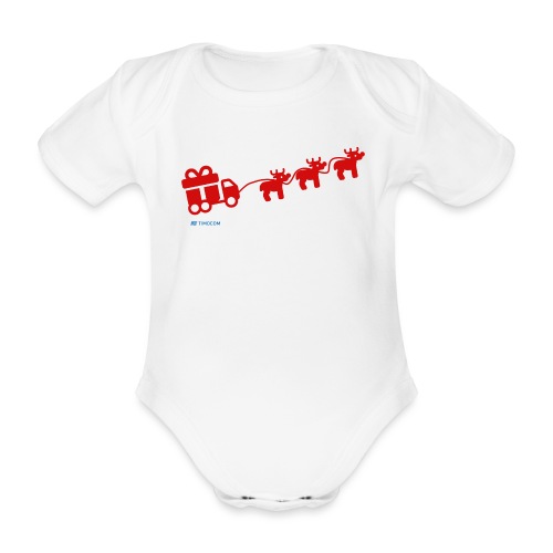 Truck Reindeer - Baby Bio-Kurzarm-Body
