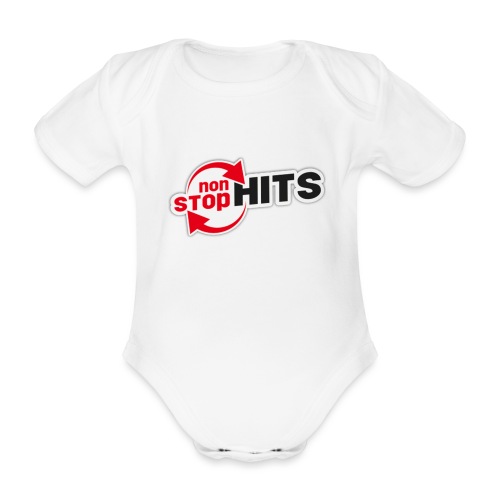 non stop Hits - Organic Short-sleeved Baby Bodysuit