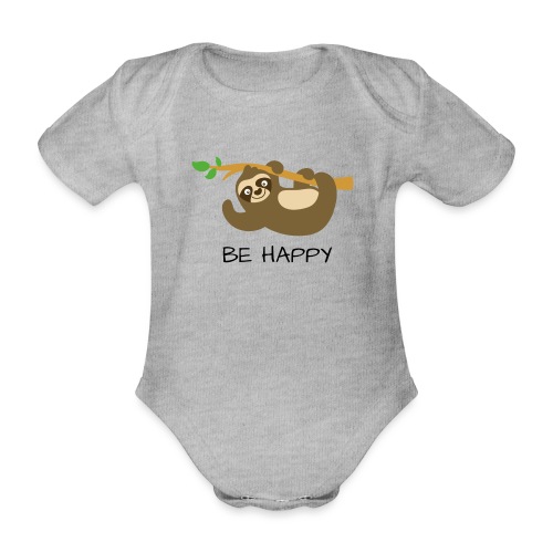 BE HAPPY - Baby Bio-Kurzarm-Body