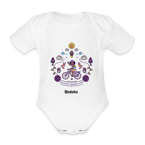 Illustration Colour Sim - Organic Short-sleeved Baby Bodysuit
