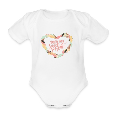 Sweetheart - Godis hjärta - Ekologisk kortärmad babybody