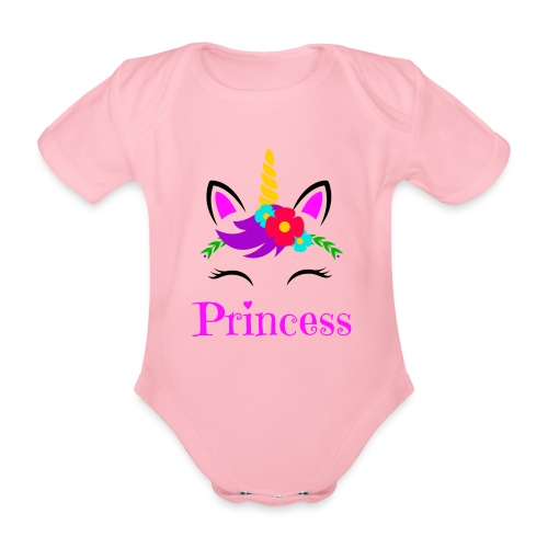 Princess Einhorn - Baby Bio-Kurzarm-Body