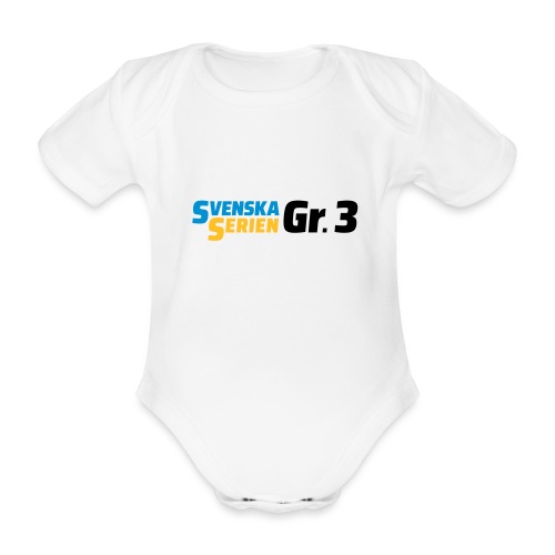 SSGr3 svart - Ekologisk kortärmad babybody