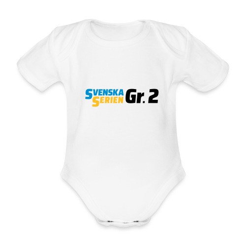 SSGr2 svart - Ekologisk kortärmad babybody