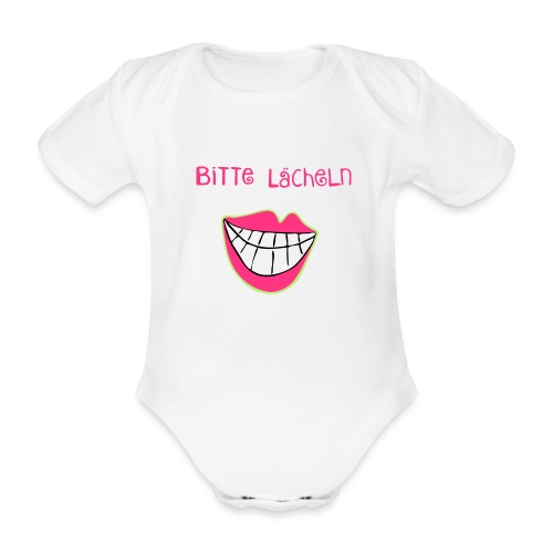 Bitte lächeln - Baby Bio-Kurzarm-Body
