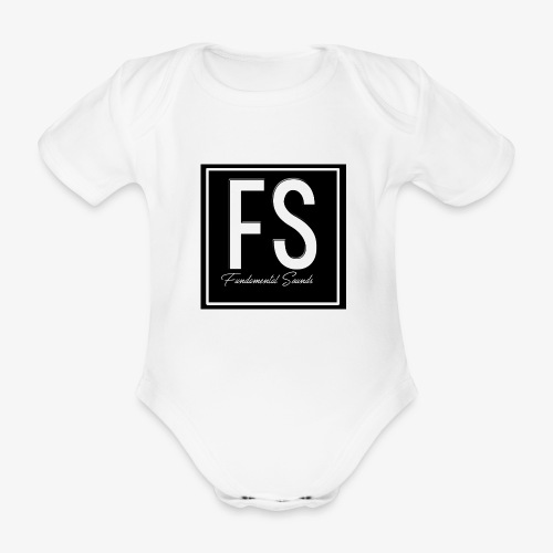 Fundamental Sounds Logo - Organic Short-sleeved Baby Bodysuit
