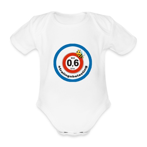 Logo 0,6Vpm zonder mail - Baby bio-rompertje met korte mouwen