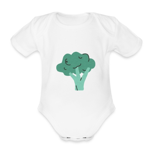 Broccolo - Body ecologico per neonato a manica corta