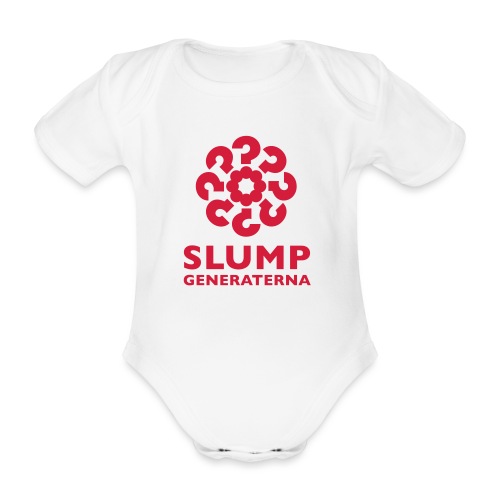 Slumpgeneraterna, logo röd - Ekologisk kortärmad babybody