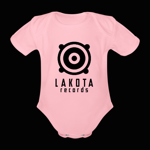 LAKOTA Logo black - Baby Bio-Kurzarm-Body
