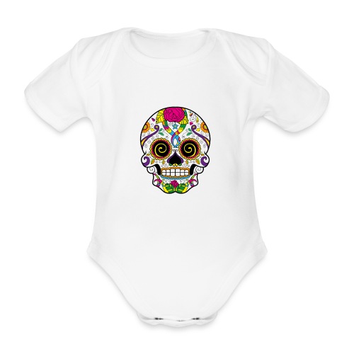 skull3 - Body ecologico per neonato a manica corta