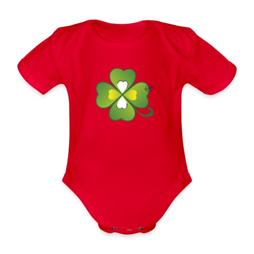 Clover - Symbols of Happiness - Organic Short-sleeved Baby Bodysuit