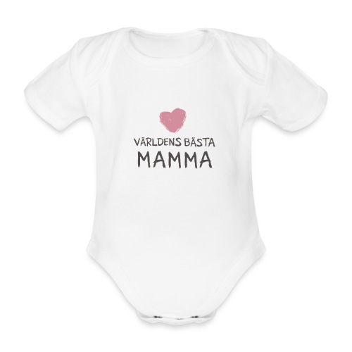 Världens bästa Mamma Toothy - Ekologisk kortärmad babybody