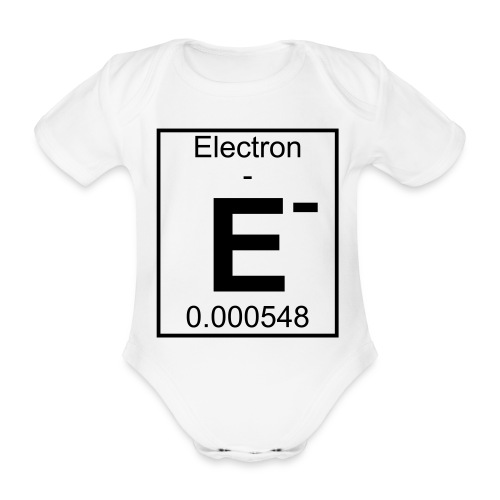 E (electron) - pfll - Organic Short-sleeved Baby Bodysuit