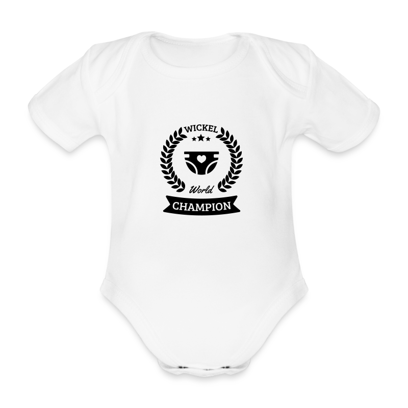 Baby Wickel World Champion - Baby Bio-Kurzarm-Body