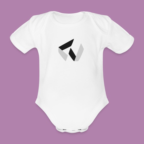 [2021 Collection] Logo Simple black&white - Baby Bio-Kurzarm-Body
