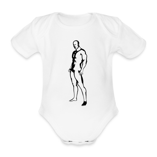 Muskelmann Bodybuilder - Baby Bio-Kurzarm-Body
