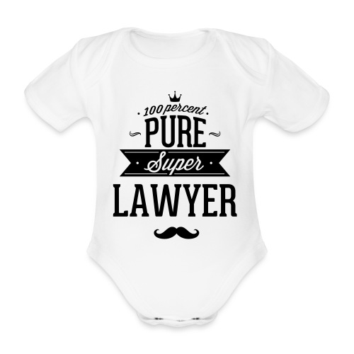 100 Prozent super Anwalt - Baby Bio-Kurzarm-Body